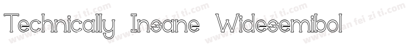 Technically Insane Widesemibold字体转换